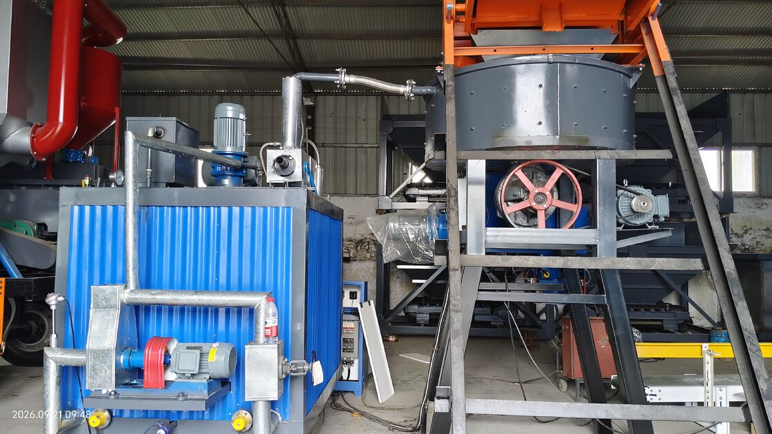 1000-type Flat Mouth Cold Patch Asphalt Mixing & Bagging Equipment, 3-4t/h Cold Mix Bitumen Batching Plant